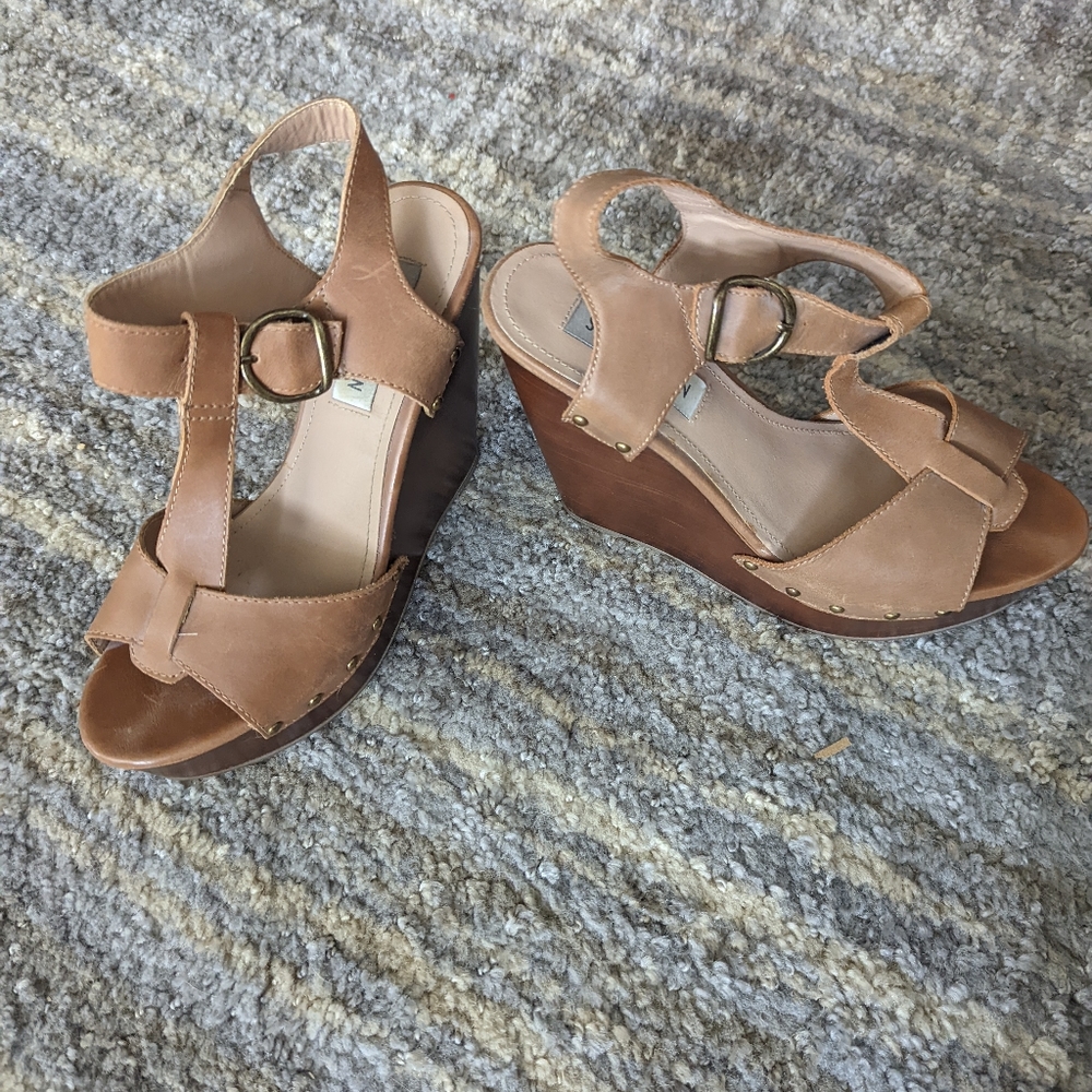 Steve Madden wooden wedge sandal